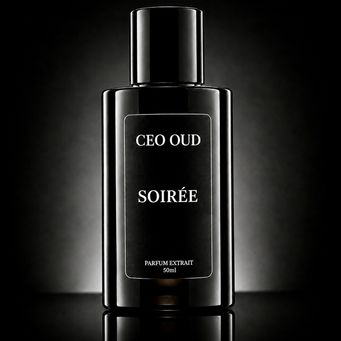 CEO OUD Soirée 50ml black extrait de parfum bottle