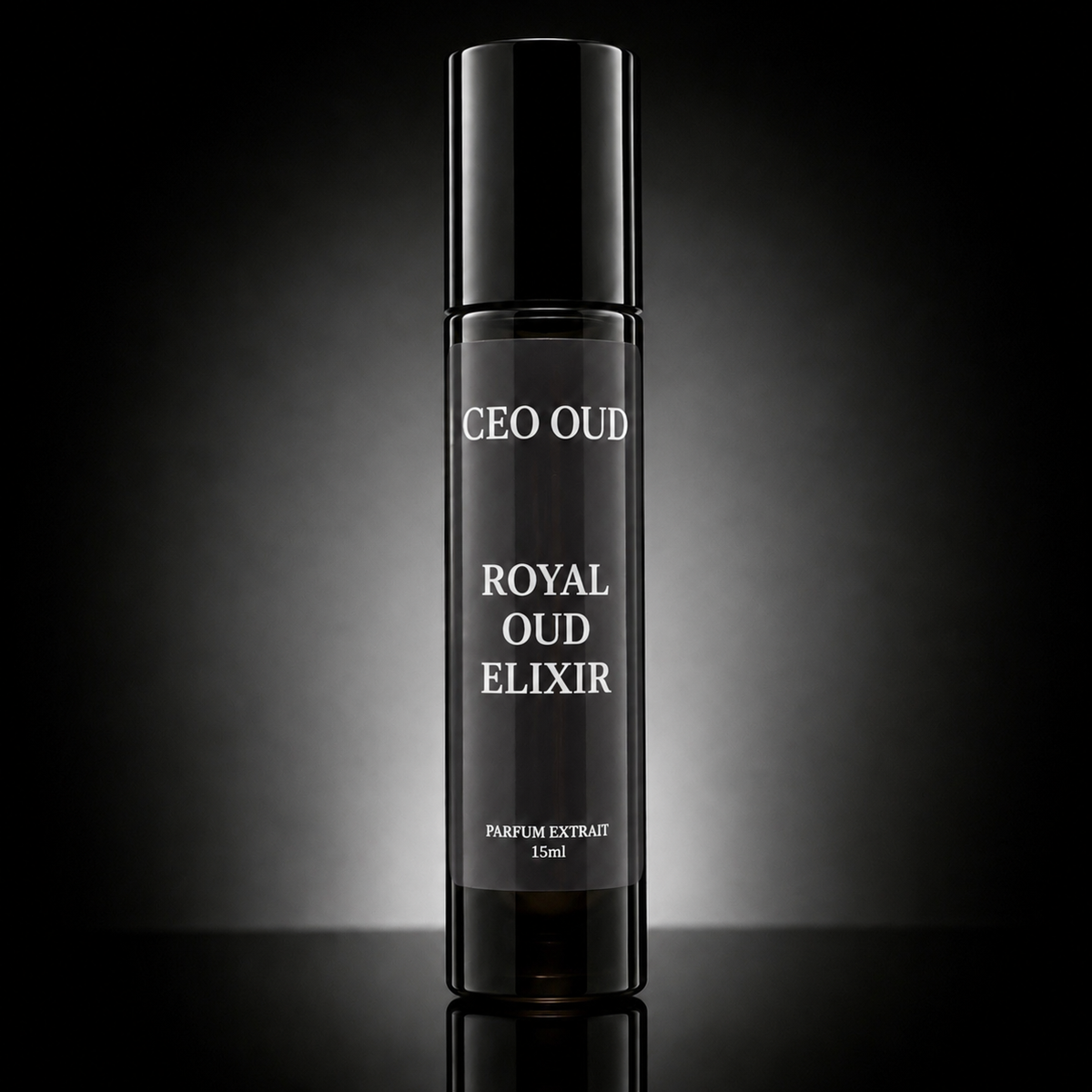 CEO OUD Royal Oud Elixir 15ml black extrait de parfum spray bottle